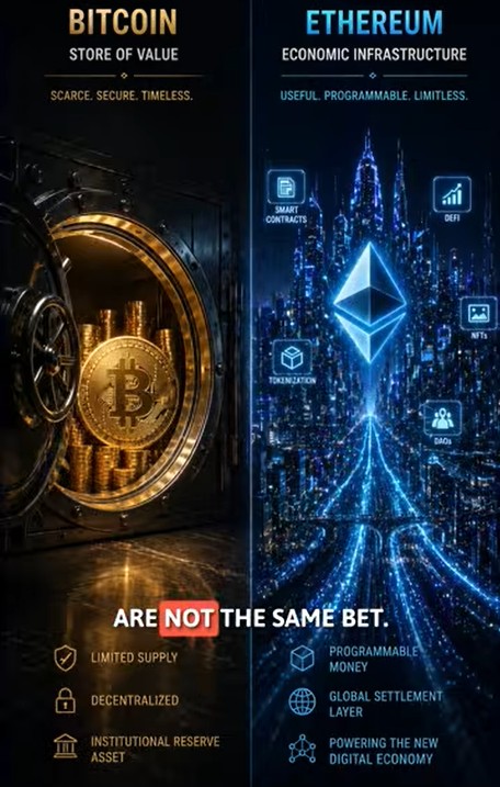 Bitcoin vs Ethereum: Money vs Infrastructure Explained (Part 1)